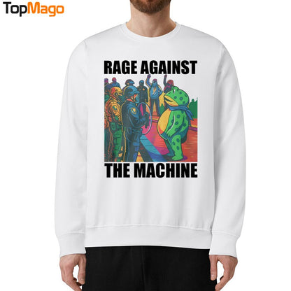 Portland Frog Colors Rage Against The Machine Hoodie