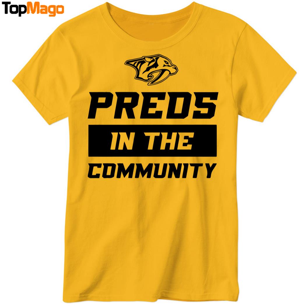 Preds in the Community Nashville Predators 2025 T-Shirt