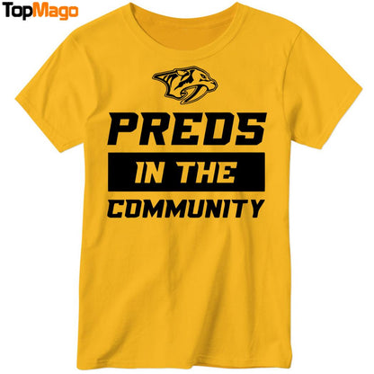 Preds in the Community Nashville Predators 2025 T-Shirt