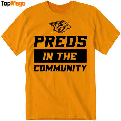 Preds in the Community Nashville Predators 2025 T-Shirt