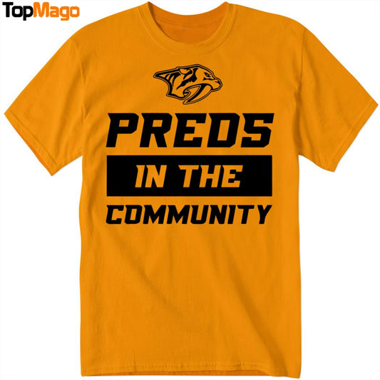 Preds in the Community Nashville Predators 2025 T-Shirt