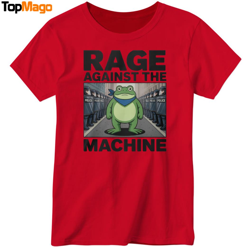 Rage Against The Machine Portland Frog Anti Police Ice T-Shirt
