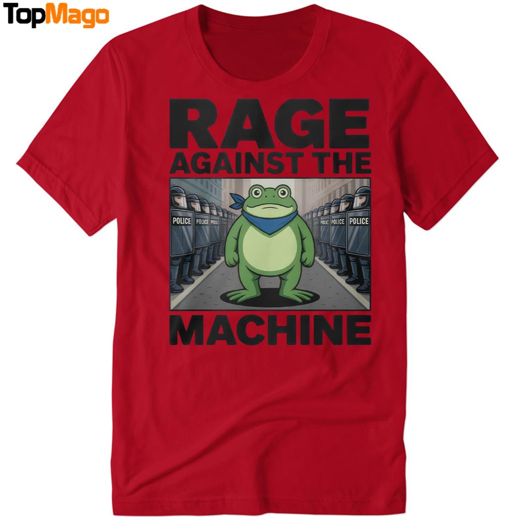 Rage Against The Machine Portland Frog Anti Police Ice T-Shirt