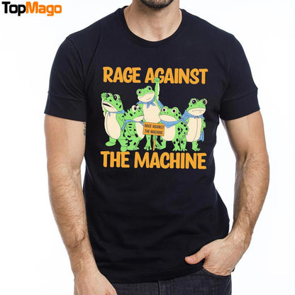 Rage Against The Machine Portland Frogs Stand Up Against ICE T-Shirt
