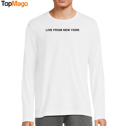 Sabrina Carpenter Embroidered Live From New York T-Shirt