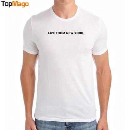 Sabrina Carpenter Embroidered Live From New York T-Shirt