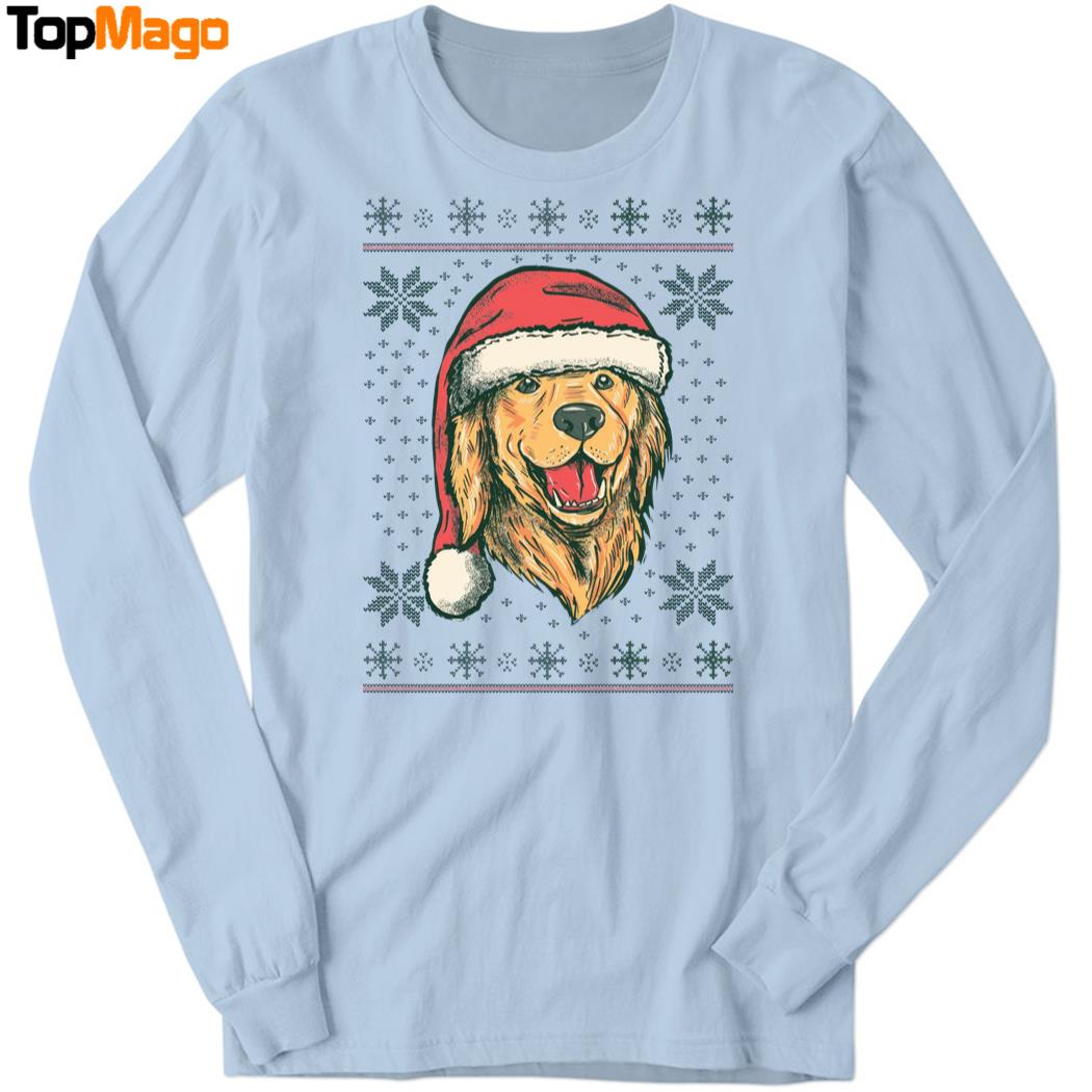 Santa Dog Christmas T-Shirt, Hoodie, Sweatshirt, Ladies Boyfriend Shirt