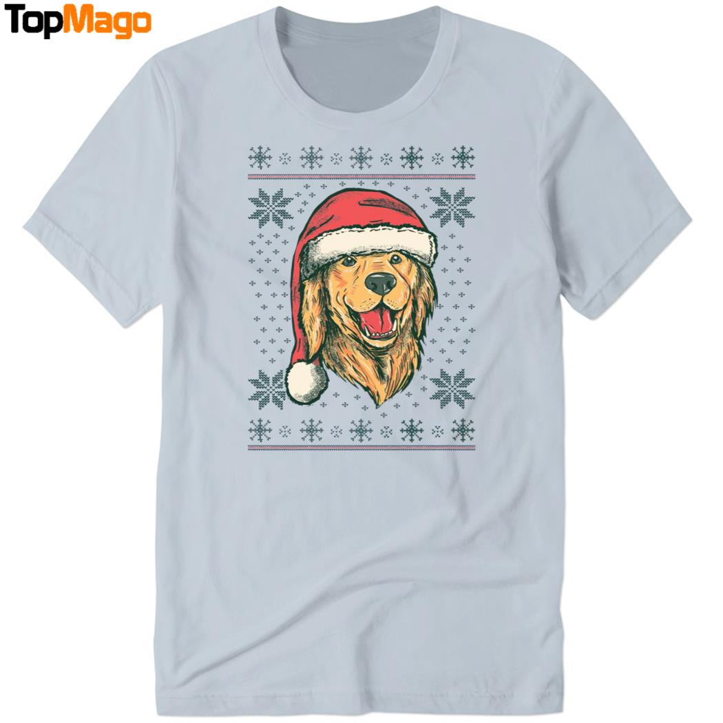 Santa Dog Christmas T-Shirt, Hoodie, Sweatshirt, Ladies Boyfriend Shirt