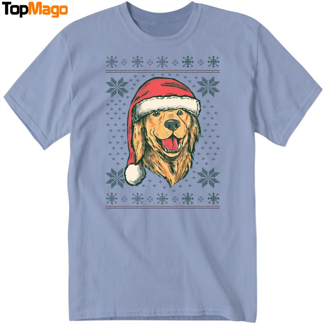Santa Dog Christmas T-Shirt, Hoodie, Sweatshirt, Ladies Boyfriend Shirt
