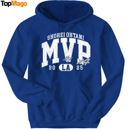 Shohei Ohtani 2025 MVP Hoodie, Premium SS T-Shirt, Long Sleeve Shirt