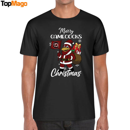 South Carolina Gamecocks Pine Tree NCAA Merry Christmas 2025 Hoodie, Premium SS T-Shirt, Long Sleeve Shirt