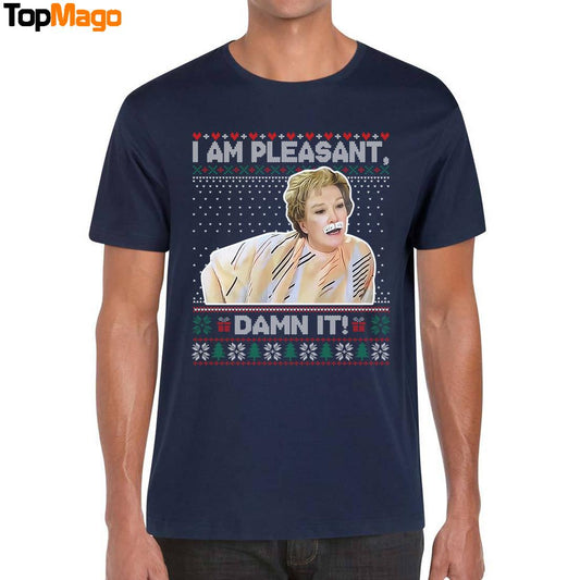 Steel Magnolias I Am Pleasant Damn It Christmas 2025 T-Shirt, Hoodie, Sweatshirt, Ladies Boyfriend Shirt
