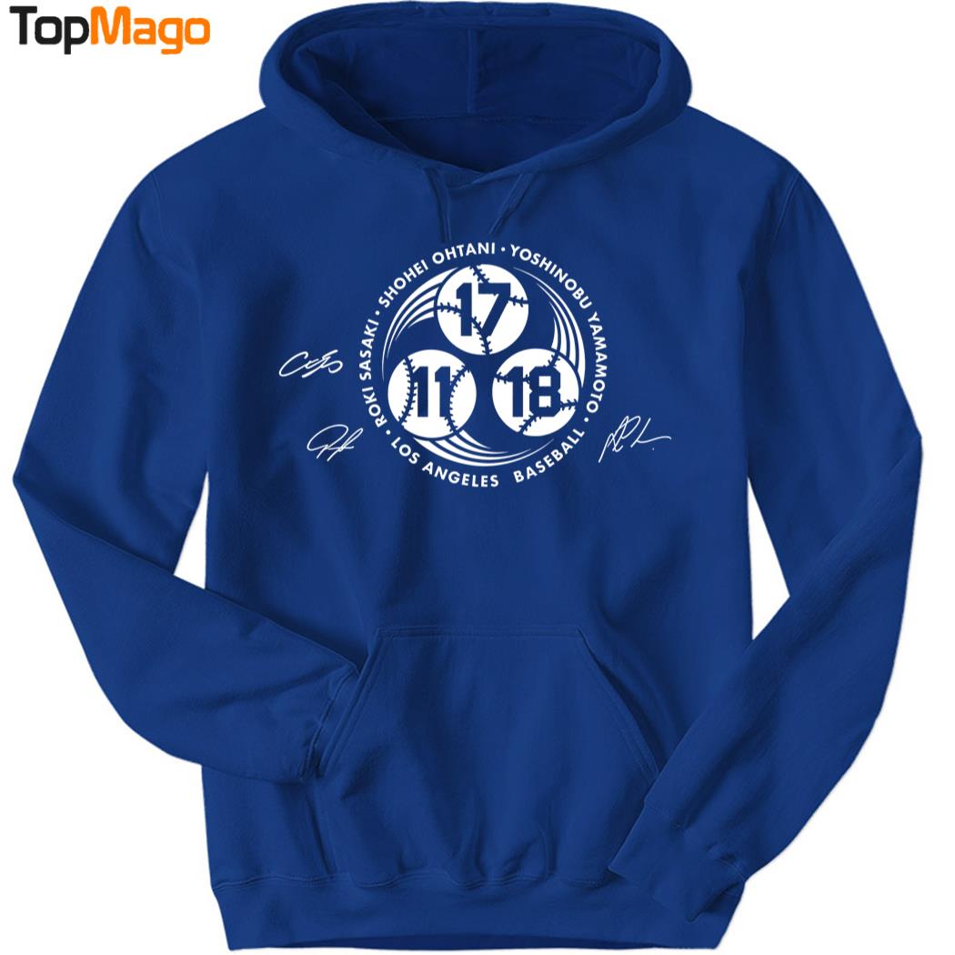 Strike 3 Shohei Ohtani Yoshinobu Yamamoto and Roki Sasaki LA Dodgers signatures T-Shirt