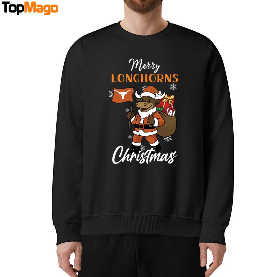 Texas Longhorns Pine Tree NCAA Merry Christmas 2025 Hoodie, Premium SS T-Shirt, Long Sleeve Shirt