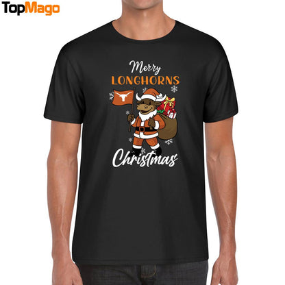Texas Longhorns Pine Tree NCAA Merry Christmas 2025 Hoodie, Premium SS T-Shirt, Long Sleeve Shirt