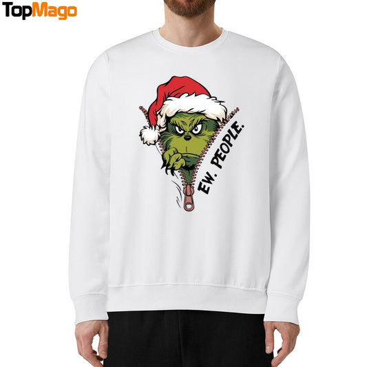 The Grinch EW People Christmas Sweatshirt, Long Sleeve Shirt, Hoodie, Premium SS T-Shirt
