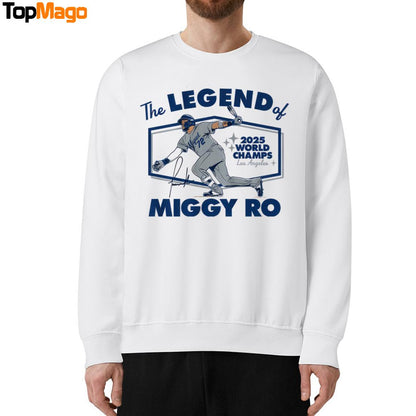 The Legend Of Miggy Ro Miguel Rojas Hoodie, Premium SS T-Shirt, Long Sleeve Shirt