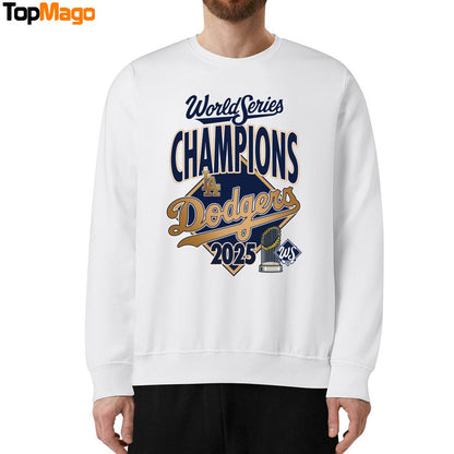 World Series Champions We Rule October  2025 Dodgers T-Shirt, Hoodie, Sweatshirt, Ladies Boyfriend Shirt