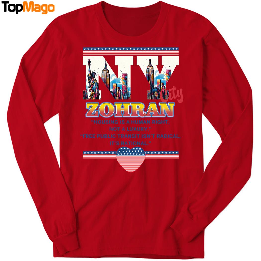 Zohran Housing Is a Human Right Not a Luxury T-Shirt, Hoodie, Sweatshirt, Ladies Boyfriend Shirt