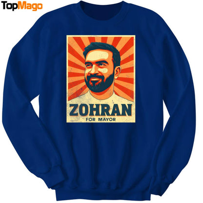 Zohran Mamdani Sweatshirt, Long Sleeve Shirt, Hoodie, Premium SS T-Shirt